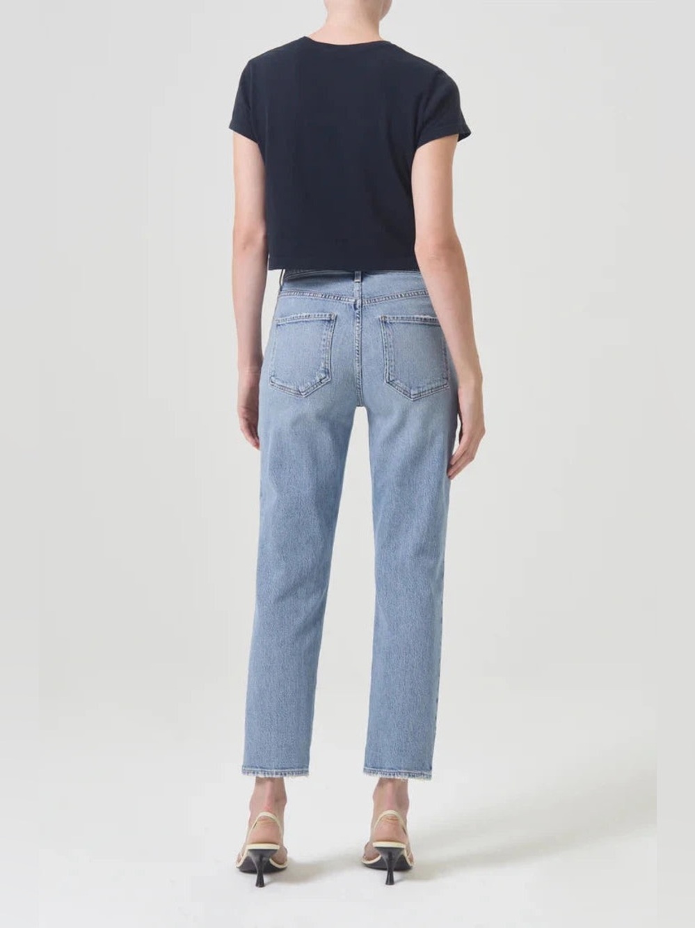 Agolde Riley High Rise Cropped Jeans - Picture 3 of 14